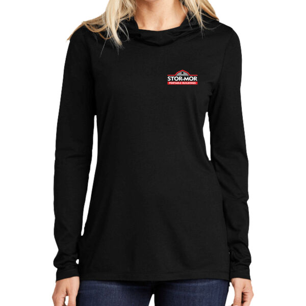Sport-Tek ® Ladies PosiCharge ® Tri-Blend Wicking Long Sleeve Hoodie Thumbnail